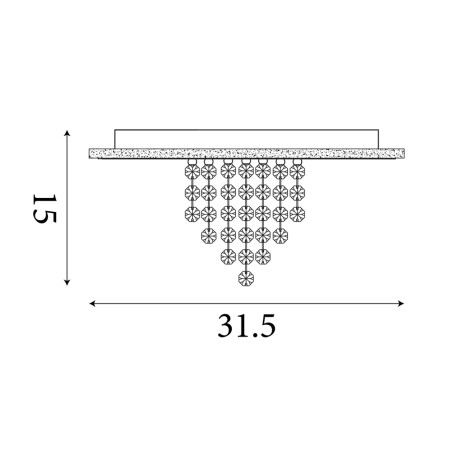 Plafón de techo LED Deluge (20W)