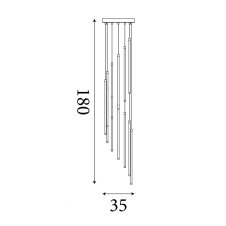 Lámpara de techo LED Flare CCT (61W)