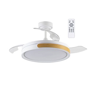 Ventilador LED aspas plegables Nemi CCT Dim (72W)