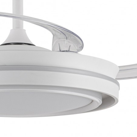Ventilador LED con aspas retráctiles Dover CCT Dim (72W)