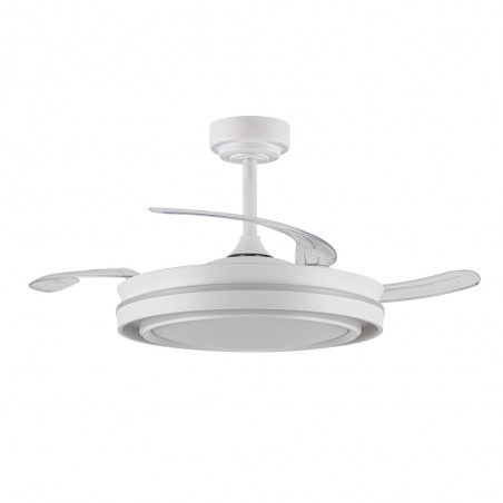 Ventilador LED con aspas retráctiles Dover CCT Dim (72W)