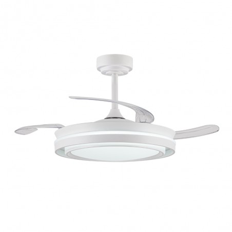 Ventilador LED con aspas retráctiles Dover CCT Dim (72W)