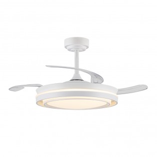 Ventilador LED con aspas retráctiles Dover CCT Dim (72W)