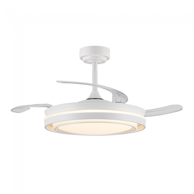 Ventilador LED con aspas retráctiles Dover CCT Dim (72W)