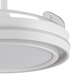 Ventilador LED con aspas retráctiles Dover CCT Dim (72W)