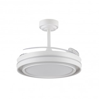 Ventilador LED con aspas retráctiles Dover CCT Dim (72W)