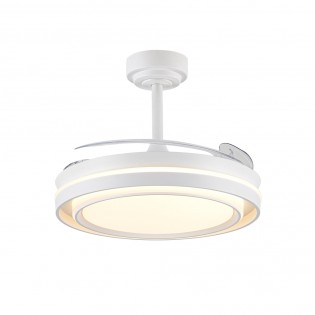Ventilador LED con aspas retráctiles Dover CCT Dim (72W)