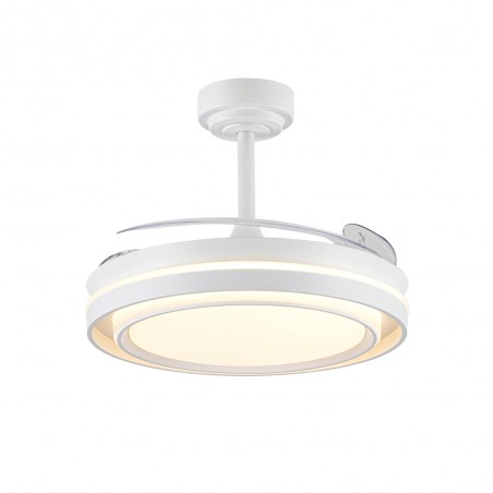 Ventilador LED con aspas retráctiles Dover CCT Dim (72W)