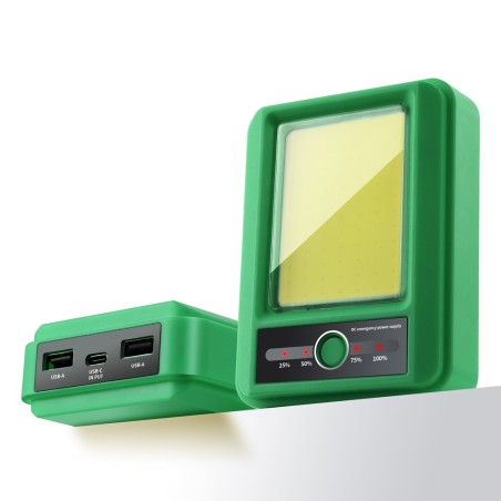 Linterna Recargable Powerbank Giver Verde (5W)