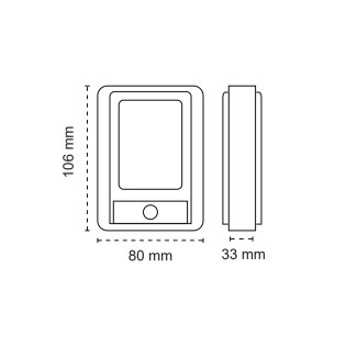 Linterna Recargable Powerbank Giver Rojo (5W)