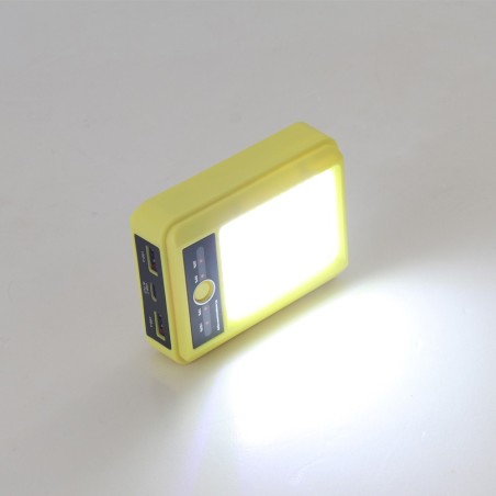 Linterna Recargable Powerbank Giver Amarillo (5W)