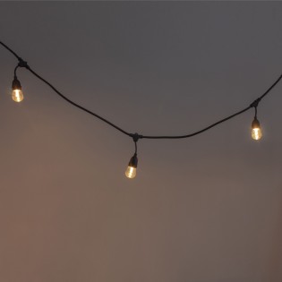 Guirnalda LED para exteriores con panel solar (10 luces)