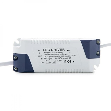 Placa LED 25W 2.180Lm 6000ºK Cuadrada Plata 40.000H