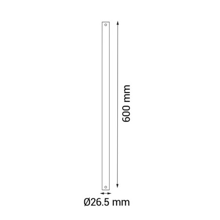 Tija + Cable D26,5 para ventiladores Sulion