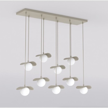 Lámpara de techo Valbona Beis (9 luces)