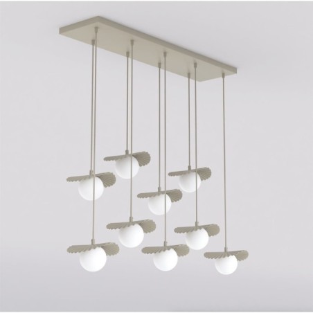 Lámpara de techo Valbona Beis (9 luces)