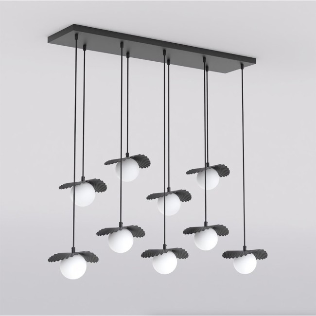 Lámpara de techo Valbona Negro (9 luces)
