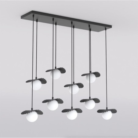 Lámpara de techo Valbona Negro (9 luces)