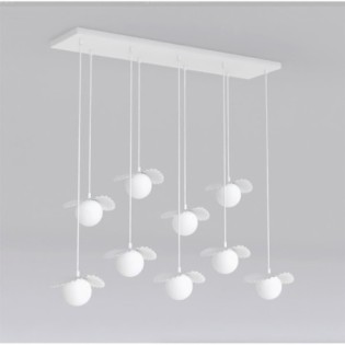 Lámpara de techo Valbona Blanco (9 luces)