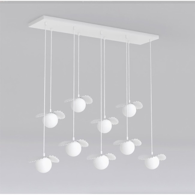 Lámpara de techo Valbona Blanco (9 luces)