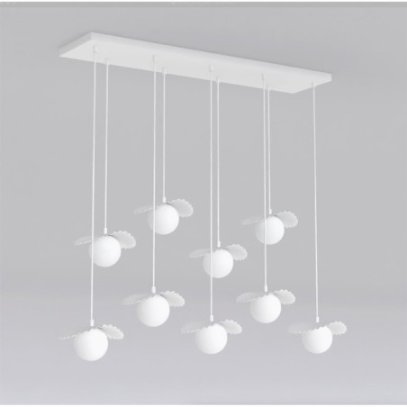 Lámpara de techo Valbona Blanco (9 luces)