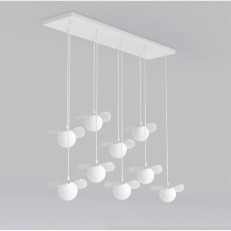 Lámpara de techo Valbona Blanco (9 luces)