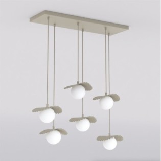 Lámpara de techo Valbona Beis (6 luces)
