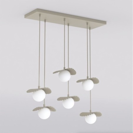 Lámpara de techo Valbona Beis (6 luces)