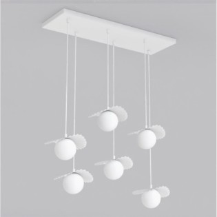 Lámpara de techo Valbona Blanco (6 luces)