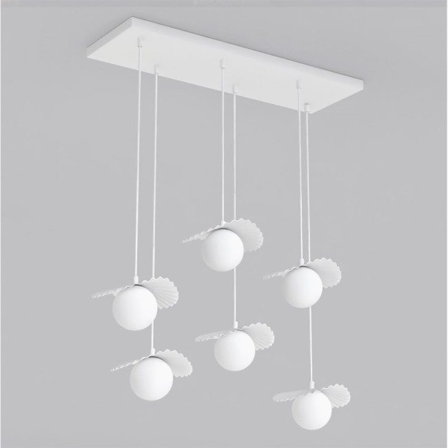 Lámpara de techo Valbona Blanco (6 luces)