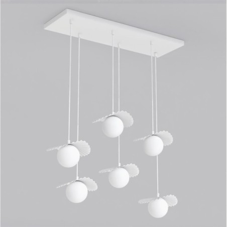 Lámpara de techo Valbona Blanco (6 luces)