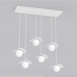 Lámpara de techo Valbona Blanco (6 luces)