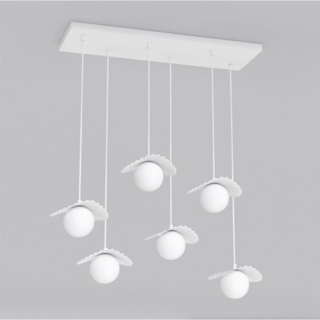Lámpara de techo Valbona Blanco (6 luces)