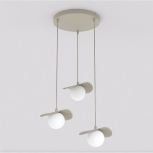 Lámpara de techo Valbona Beis (3 luces)