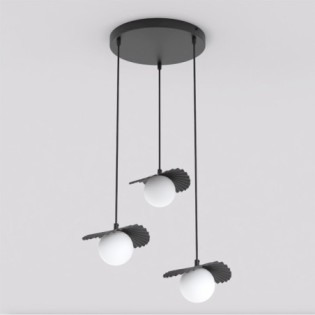 Lámpara de techo Valbona Negro (3 luces)