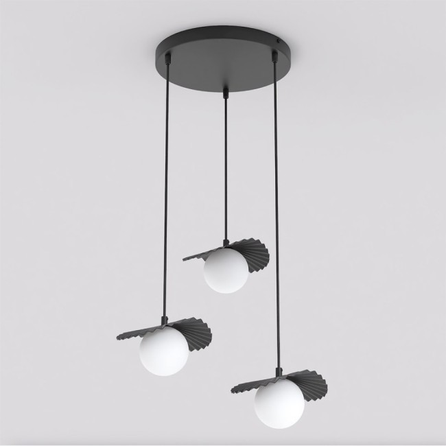 Lámpara de techo Valbona Negro (3 luces)