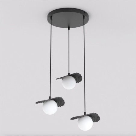 Lámpara de techo Valbona Negro (3 luces)