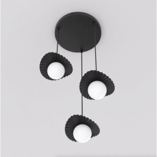 Lámpara de techo Valbona Negro (3 luces)