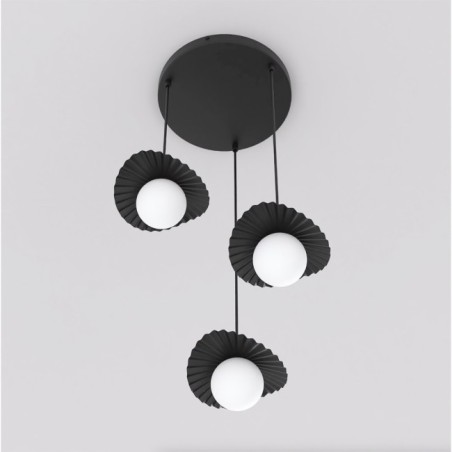 Lámpara de techo Valbona Negro (3 luces)