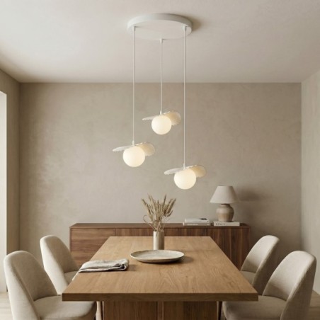 Lámpara de techo Valbona Blanco (3 luces)