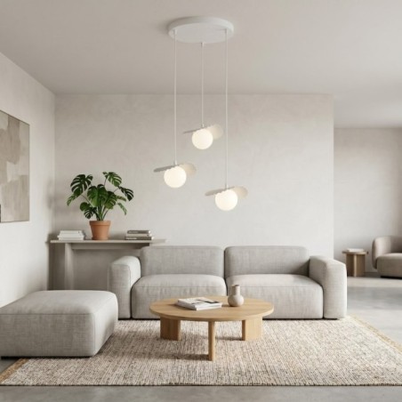 Lámpara de techo Valbona Blanco (3 luces)