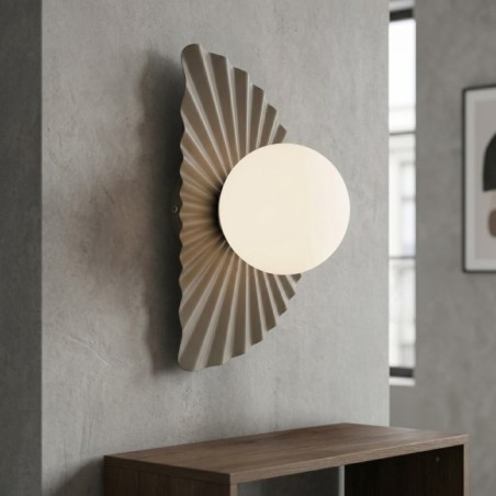 Aplique de pared Valbona Beis Opal