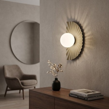 Aplique de pared Valbona Beis Opal