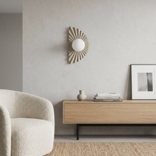 Aplique de pared Valbona Beis Opal
