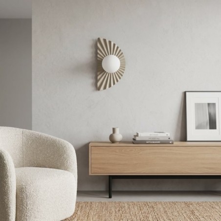 Aplique de pared Valbona Beis Opal