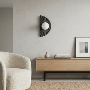 Aplique de pared Valbona Negro Opal