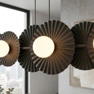 Lámpara de techo Drino Negro (6 luces)