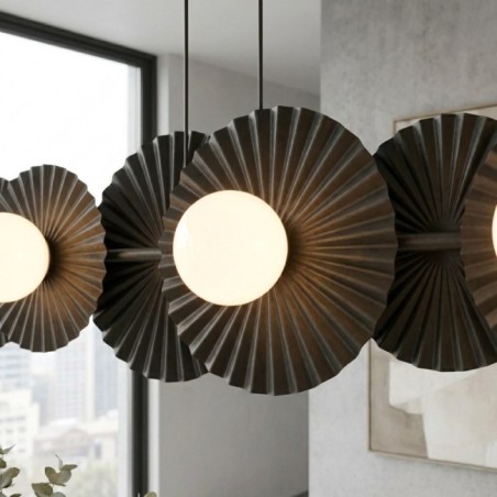 Lámpara de techo Drino Negro (6 luces)