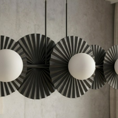 Lámpara de techo Drino Negro (6 luces)