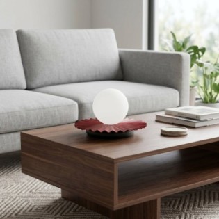 Lámpara de mesa Drino Granate